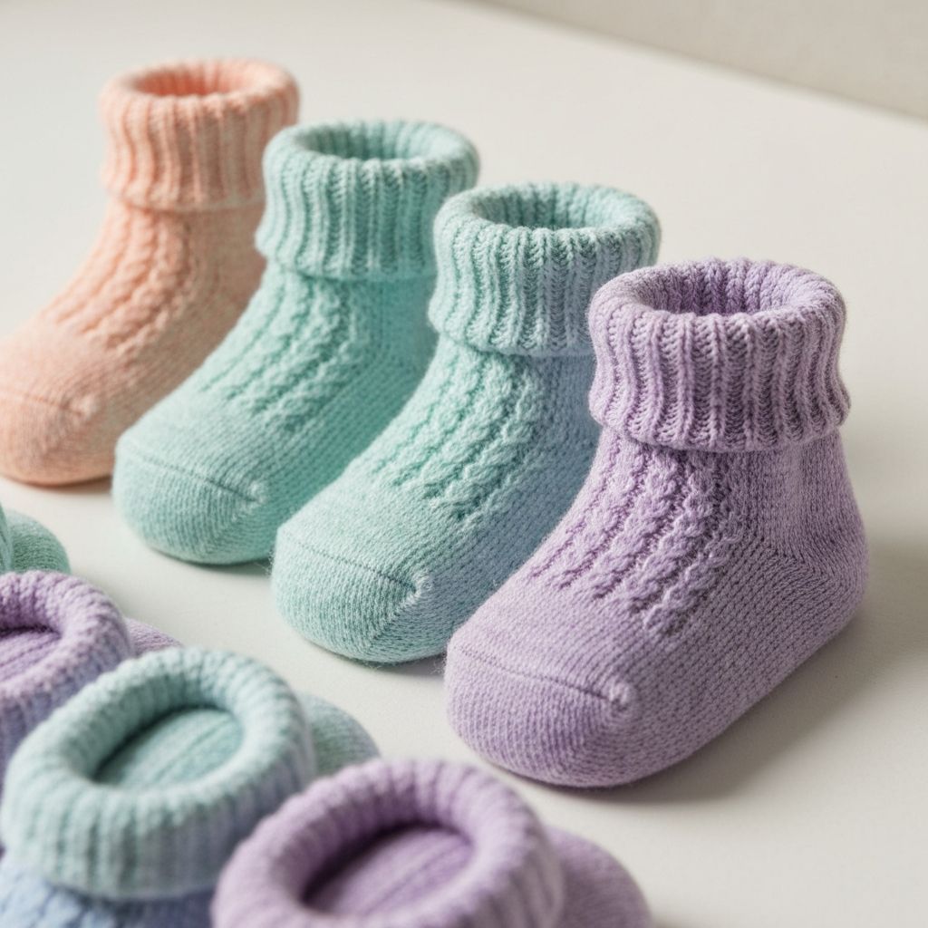 메리노울 아기 양말